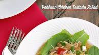 Cheesy Poblano Chicken Tostada Salad Cheesy Poblano Chicken Tostada Salad