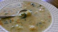 Creamy Broccoli Cauliflower Soup With Blue Cheese Creamy Broccoli Cauliflower Soup With Blue Cheese