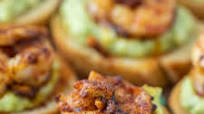 Garlic Shrimp Crostini with Avocado Garlic Shrimp Crostini with Avocado