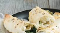 Turkish Borek with Spinach and Cheese Turkish Borek with Spinach and Cheese