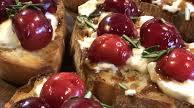 Goat Cheese & Cherry Bruschetta Goat Cheese & Cherry Bruschetta