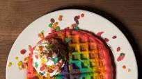 Rainbow Waffles Rainbow Waffles