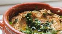 Fava Bean Hummus with Harissa & Green Peppercorns Fava Bean Hummus with Harissa & Green Peppercorns