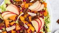 Winter Butternut Squash Brussels Sprouts Caesar Salad Winter Butternut Squash Brussels Sprouts Caesar Salad