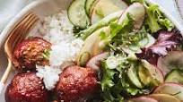 Korean Meatball Rice Bowls Korean Meatball Rice Bowls
