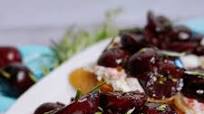 Roasted Cherry Bruschetta with Rosemary and Goat Cheese Roasted Cherry Bruschetta with Rosemary and Goat Cheese