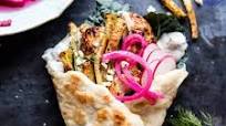 Roasted Chicken Gyros with Tzatziki and Feta Fries Roasted Chicken Gyros with Tzatziki and Feta Fries
