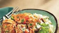 Quick Chicken Peanut Mole with Cilantro Rice Quick Chicken Peanut Mole with Cilantro Rice