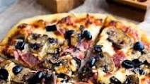 Soppressata, Mushroom and Black Olive Pizza Soppressata, Mushroom and Black Olive Pizza