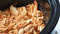 3-Ingredient Slow Cooker Shredded Mexican Chicken 3-Ingredient Slow Cooker Shredded Mexican Chicken