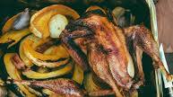 Roasted Pheasant and Vegetables with Sweet and Sour Sauce Roasted Pheasant and Vegetables with Sweet and Sour Sauce