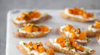 Crostini with Roasted Butternut Squash, Ricotta and Preserved Lemon Crostini with Roasted Butternut Squash, Ricotta and Preserved Lemon