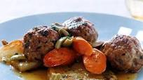 Veal Meatballs with Braised Vegetables Veal Meatballs with Braised Vegetables