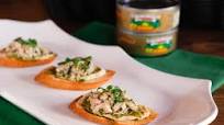 Mediterranean Tuna Hummus Crostini Mediterranean Tuna Hummus Crostini