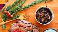 Garlic & Herb Crusted Ribeye Roast with Horseradish Cream and Bacon Shallot Marmalade Garlic & Herb Crusted Ribeye Roast with Horseradish Cream and Bacon Shallot Marmalade