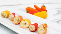 Hummus Stuffed Mini Peppers Hummus Stuffed Mini Peppers