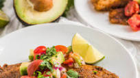 Blackened Cajun Tilapia with Avocado Tomato Salsa Blackened Cajun Tilapia with Avocado Tomato Salsa