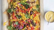 Cheesy warm nachos Cheesy warm nachos