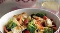 Pollock and vegetable stir-fry Pollock and vegetable stir-fry