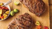 Hawaiian Ribeye Steaks with Grilled Pineapple Salad Hawaiian Ribeye Steaks with Grilled Pineapple Salad