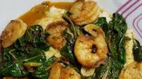 Lemony Paprika Shrimp with Grits and Wilted Spinach Lemony Paprika Shrimp with Grits and Wilted Spinach