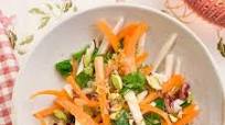 Carrot-Celery Root Greek Salad With Mastiha-Citrus Vinaigrette Carrot-Celery Root Greek Salad With Mastiha-Citrus Vinaigrette