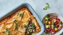 Spanakopita pie tray bake Spanakopita pie tray bake