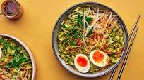 Thai Basil Sauce Noodles with Jammy Eggs Thai Basil Sauce Noodles with Jammy Eggs