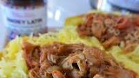 Saucy Chicken Fajita Stuffed Spaghetti Squash - Electric Pressure Cooker Recipe Saucy Chicken Fajita Stuffed Spaghetti Squash - Electric Pressure Cooker Recipe