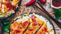 Tofu Katsu with spicy sweet-sour Sauce Tofu Katsu with spicy sweet-sour Sauce