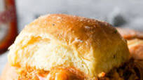 Easy, Cheesy Shredded Buffalo Chicken Sliders Easy, Cheesy Shredded Buffalo Chicken Sliders