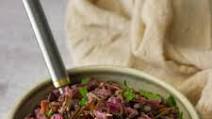 Wild rice with red cabbage Wild rice with red cabbage
