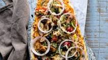 Chicken Makhni Naan Pizza Recipe Chicken Makhni Naan Pizza Recipe