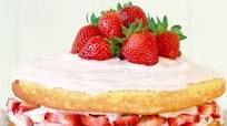 Lower Sugar Vanilla Cake with Strawberry Frosting Lower Sugar Vanilla Cake with Strawberry Frosting