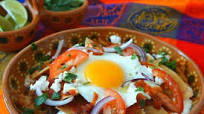 Chilaquiles with Black Beans and Eggs Chilaquiles with Black Beans and Eggs
