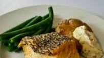 Air Fried Chilean Sea Bass with Crispy Smashed Potatoes and Rosemary Lemon Aioli Air Fried Chilean Sea Bass with Crispy Smashed Potatoes and Rosemary Lemon Aioli
