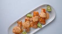 Seared Salmon with Spicy Red Pepper Aioli Seared Salmon with Spicy Red Pepper Aioli