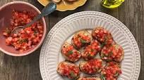 Bruschetta de tomate Bruschetta de tomate