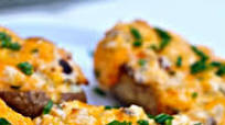 Grilled, Loaded Twice-Baked Potatoes Recipe Grilled, Loaded Twice-Baked Potatoes Recipe