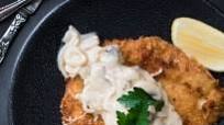 Pork Schnitzel with Mushroom Gravy Pork Schnitzel with Mushroom Gravy