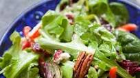 Mixed Green Salad with Pecans, Goat Cheese, and Honey Mustard Vinaigrette Mixed Green Salad with Pecans, Goat Cheese, and Honey Mustard Vinaigrette