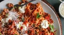 Creamy Burrata Pasta with Spicy Wagyu Meat Sauce Creamy Burrata Pasta with Spicy Wagyu Meat Sauce