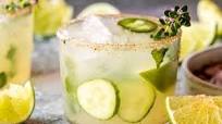 Spicy Cucumber Margarita. Spicy Cucumber Margarita.