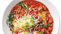 Parmesan Polenta with Quick Ragù Parmesan Polenta with Quick Ragù