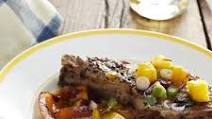 Grilled Pork Chops with Mango Sauce Grilled Pork Chops with Mango Sauce