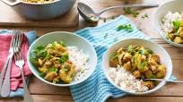 Aloo gobi and jeera rice Aloo gobi and jeera rice