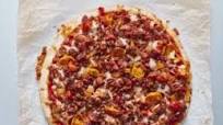 Pizza BBQ vegana con Picado Carnal Pizza BBQ vegana con Picado Carnal