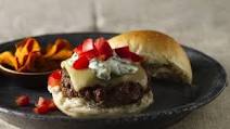 Beef and Chorizo Burgers with Roasted Chile Mayonnaise Beef and Chorizo Burgers with Roasted Chile Mayonnaise