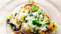 Vegetarian Layered Tortilla Casserole Vegetarian Layered Tortilla Casserole