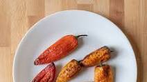 Air fried sweet mini peppers Air fried sweet mini peppers